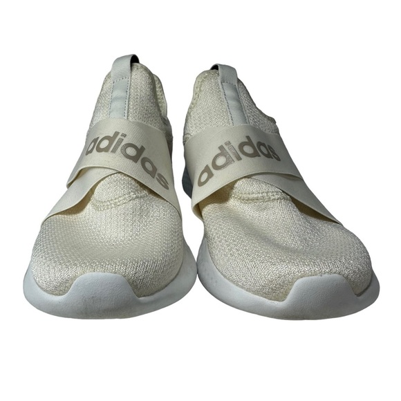 ADIDAS 8.5 Women's Cloudfoam Pure Motion Running Shoe Cream White Slip On - Picture 3 of 10